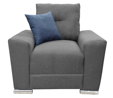 Sillon El Bazar Store Suecia Lino Gris Oxford 1 plaza, Modular, Moderno, Sala