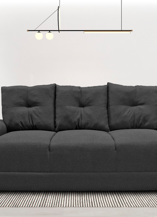 Sala Modular 3-2-1 El Bazar Store Suecia Gris Oxford, Sofa, Love seat y sillon