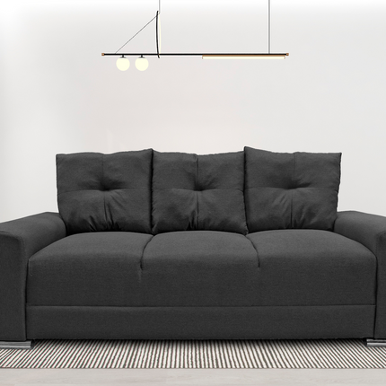 Sofa El Bazar Store Suecia Lino Gris Oxford 3 plazas, Modular, Moderno, Sala (Copia)