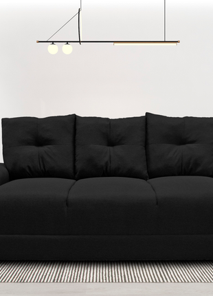 Sala Modular 3-2-1 El Bazar Store Suecia Negro, Sofa, Love seat y sillon
