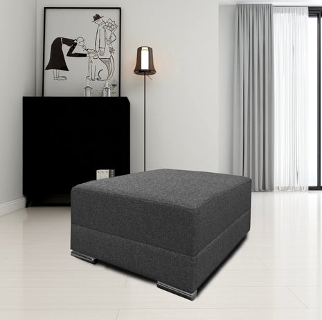 Taburete El Bazar Store Artemis Gris Oxford 85x75 cm, Tela Lino nacional, Modular, Sala