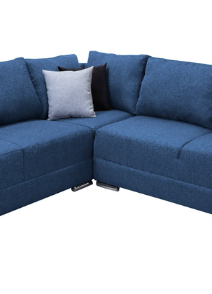 Sala esquinera Bazar Store Tempo Azul Marino 215 x 255 cm  Lino nacional