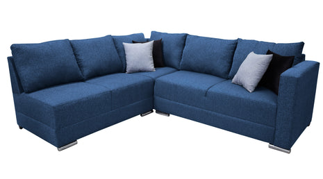 Sala esquinera Bazar Store Tempo Azul Marino 215 x 255 cm  Lino nacional