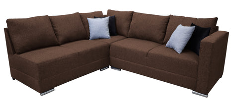 Sala esquinera Bazar Store Tempo Chocolate 215 x 255 cm  Lino nacional