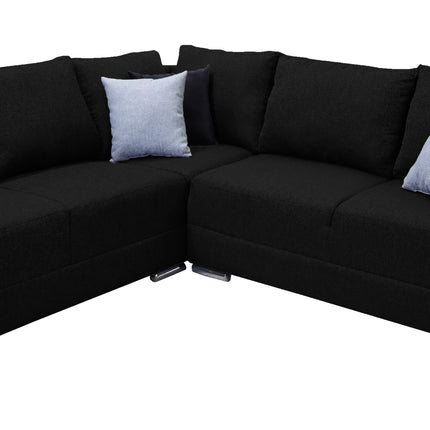 Sala esquinera Bazar Store Tempo Negro 215 x 255 cm  Lino nacional