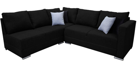 Sala esquinera Bazar Store Tempo Negro 215 x 255 cm  Lino nacional