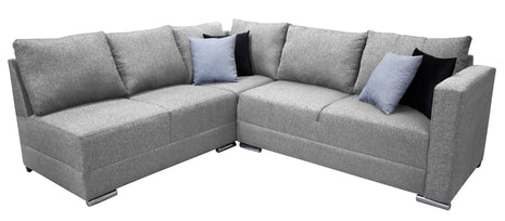 Sala esquinera Bazar Store Tempo Gris plata 215 x 255 cm  Lino nacional