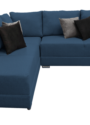 Sala esquinera Bazar Store Tempo Azul Marino 215 x 255 cm  Lino nacional