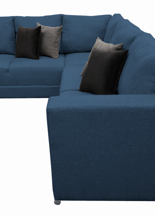 Sala esquinera Bazar Store Tempo Azul Marino 215 x 255 cm  Lino nacional