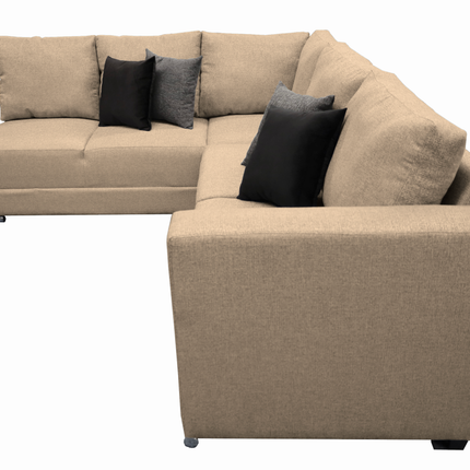 Sala esquinera Bazar Store Tempo Beige 215 x 255 cm Lino nacional