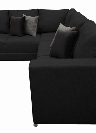 Sala esquinera Bazar Store Tempo Negro 215 x 255 cm  Lino nacional