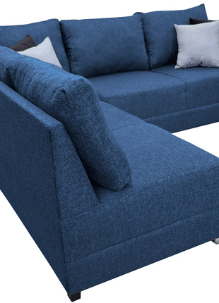 Sala esquinera Bazar Store Tempo Azul Marino 215 x 255 cm  Lino nacional