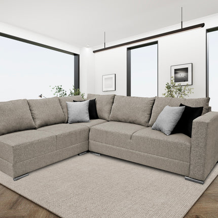 Sala esquinera Bazar Store Tempo Beige 215 x 255 cm Lino nacional