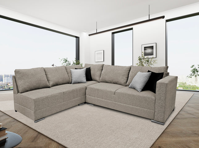 Sala esquinera Bazar Store Tempo Beige 215 x 255 cm Lino nacional