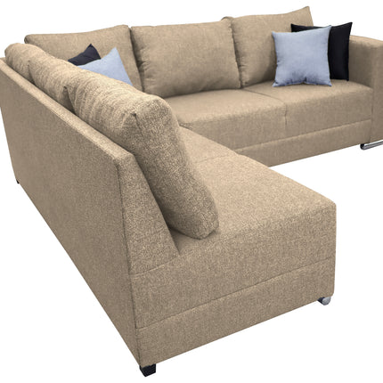 Sala esquinera Bazar Store Tempo Beige 215 x 255 cm Lino nacional