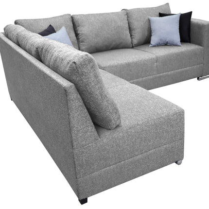 Sala esquinera Bazar Store Tempo Gris plata 215 x 255 cm  Lino nacional
