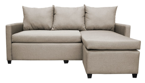 Sala Esquinera Modular El Bazar Store Vancouver Beige 175x130 cm Sofa Lado derecho ó izquierdo Económica, Tela Lino
