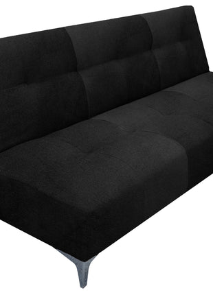 Sofá Cama Reclinable Vegas terciopelo Rosa, Futon 3 Posiciones, El Bazar Store