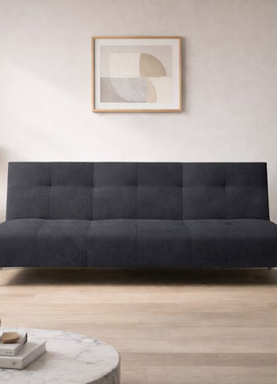 Sofá Cama Reclinable Vegas terciopelo Rosa, Futon 3 Posiciones, El Bazar Store