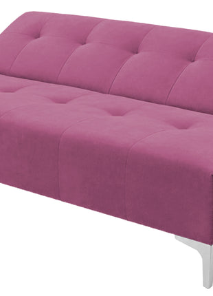Sofá Cama Reclinable Vegas Lino Rosa Futon 3 Posiciones, El Bazar Store