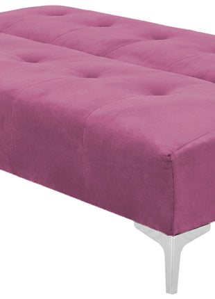 Sofá Cama Reclinable Vegas Lino Rosa Futon 3 Posiciones, El Bazar Store