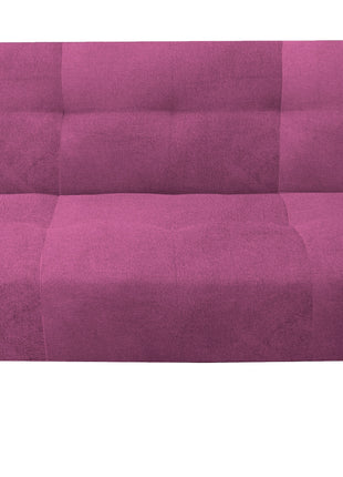Sofá Cama Reclinable Vegas terciopelo Rosa, Futon 3 Posiciones, El Bazar Store