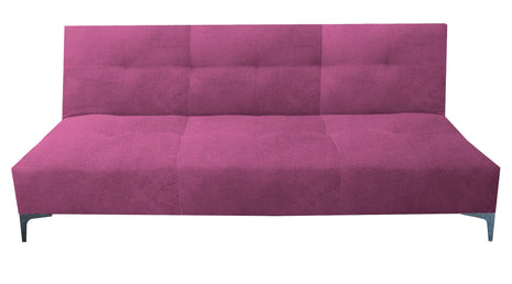 Sofá Cama Reclinable Vegas terciopelo Rosa, Futon 3 Posiciones, El Bazar Store