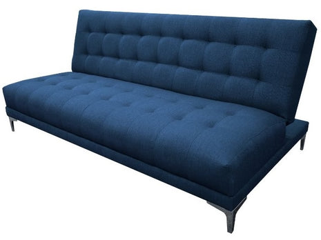 Sofa cama El Bazar Store Verso Azul Marino Matrimonial Futon 3 posiciones