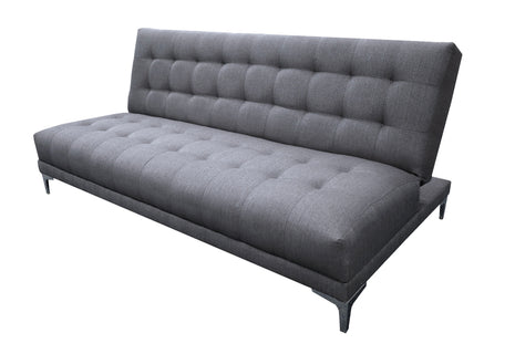 Sofa cama El Bazar Store Verso Gris plata Matrimonial Futon 3 posiciones