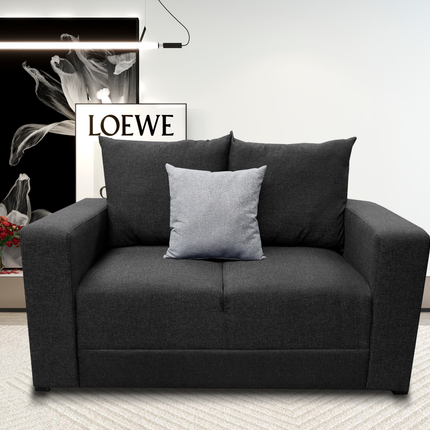 Love seat El Bazar Store Miami Lino Gris Oxford  2 plazas, Modular, Moderno, Sala