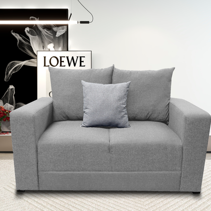 Love seat El Bazar Store Miami Lino Gris plata  2 plazas, Modular, Moderno, Sala