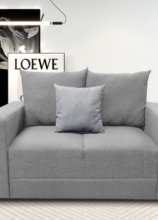 Sala Modular 3-2-1 El Bazar Store Miami Gris plata, Sofa, Love seat y sillon