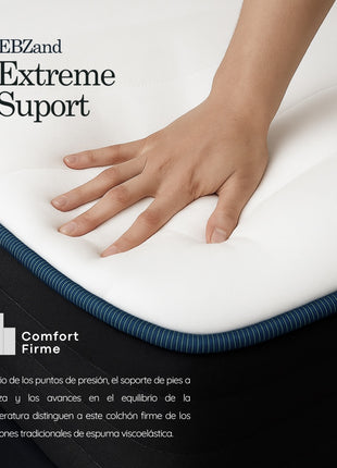 Colchón Queen EBDreams Zand Firme Blanco 4 tecnologías Memory Foam Hecho en México El Bazar Store