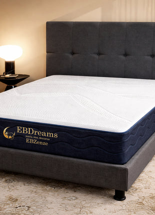 Colchón EBDreams Zenze Firme Blanco 5 tecnologías Memory Foam Fresh Gel Hecho en México