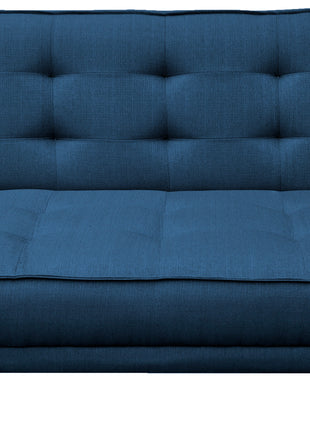 Sofa cama El Bazar Store Zeus Azul Marino Matrimonial Futón 3 posiciones