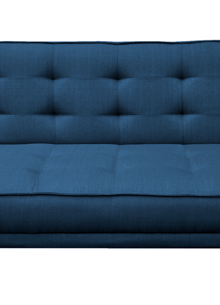 Sofa cama Zeus Lino Azul marino - Matrimonial Futon 3 posiciones, El Bazar Store