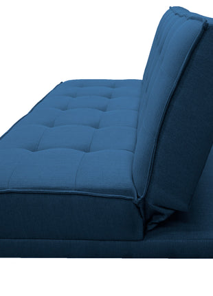 Sofa cama El Bazar Store Zeus Azul Marino Matrimonial Futón 3 posiciones