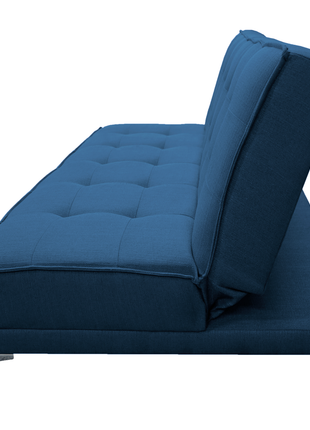 Sofa cama Zeus Lino Azul marino - Matrimonial Futon 3 posiciones, El Bazar Store