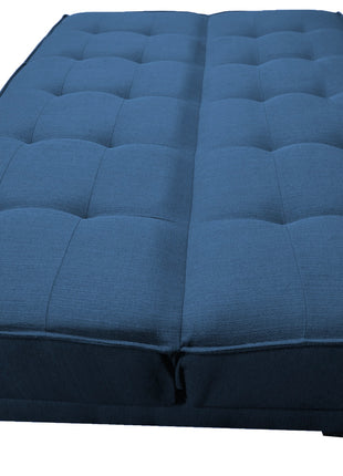 Sofa cama El Bazar Store Zeus Azul Marino Matrimonial Futón 3 posiciones