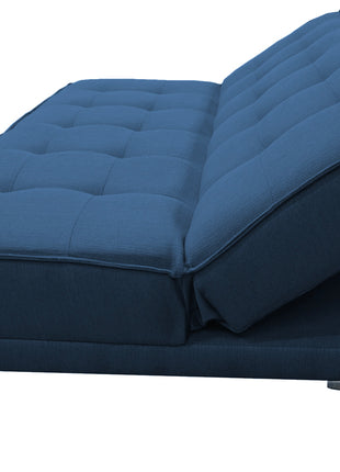 Sofa cama El Bazar Store Zeus Azul Marino Matrimonial Futón 3 posiciones