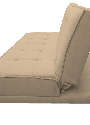 Sofa cama El Bazar Store Zeus Beige Matrimonial Futón 3 posiciones