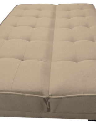 Sofa cama El Bazar Store Zeus Beige Matrimonial Futón 3 posiciones