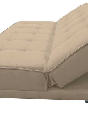 Sofa cama El Bazar Store Zeus Beige Matrimonial Futón 3 posiciones