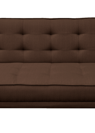 Sofa cama Zeus Lino Chocolate - Matrimonial Futon 3 posiciones, El Bazar Store