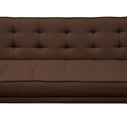 Sofa cama Zeus Lino Chocolate - Matrimonial Futon 3 posiciones, El Bazar Store