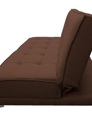 Sofa cama Zeus Lino Chocolate - Matrimonial Futon 3 posiciones, El Bazar Store