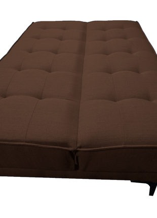 Sofa cama Zeus Lino Chocolate - Matrimonial Futon 3 posiciones, El Bazar Store
