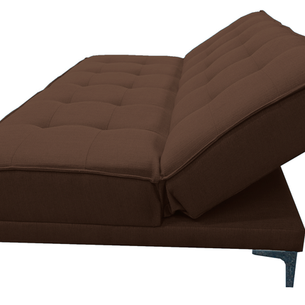 Sofa cama Zeus Lino Chocolate - Matrimonial Futon 3 posiciones, El Bazar Store