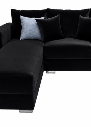Sala Esquinera El Bazar Store Aston 260x200 cm Negro Terciopelo