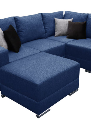 Sala Esquinera El Bazar Store Frigg 230x150 cm, Tela Lino nacional, Modular